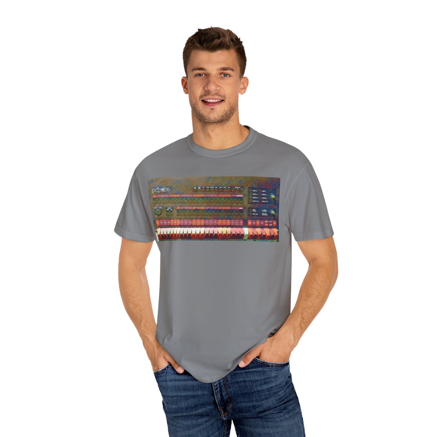Classic Mini Computer T-Shirt - Paint Art Color