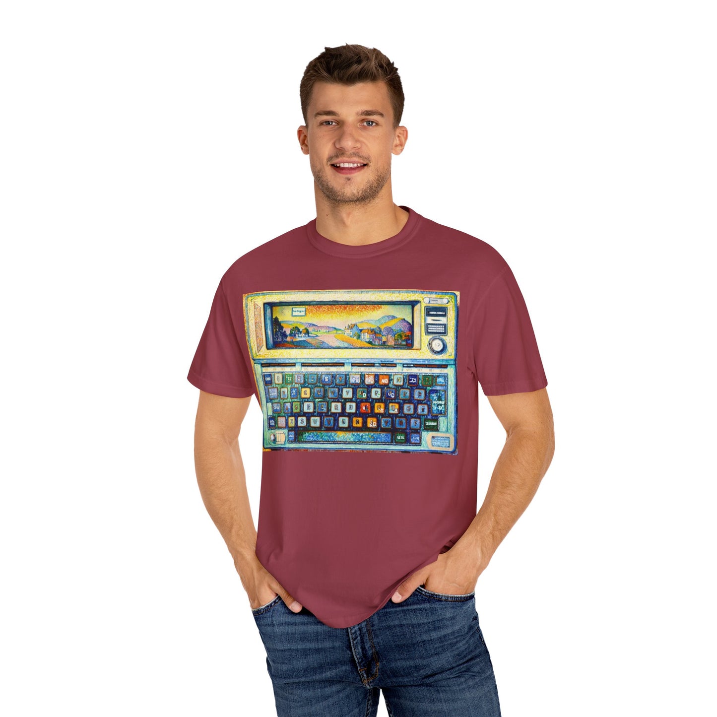 Classic Laptop PC T-Shirt - Paint Art Classic