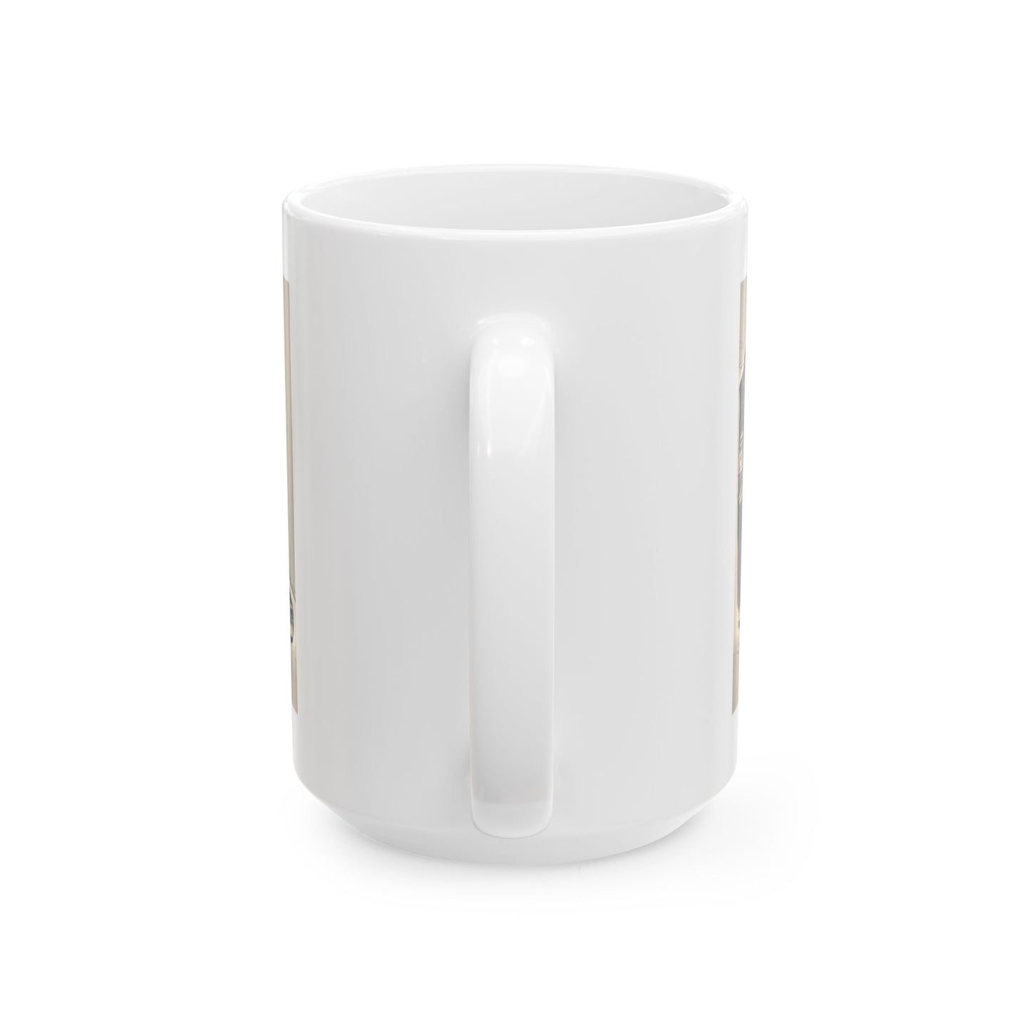 Vintage Computer Ceramic Mug | Classic Business Machine Ink Art Monochrome Design | Perfect for Tech Lovers