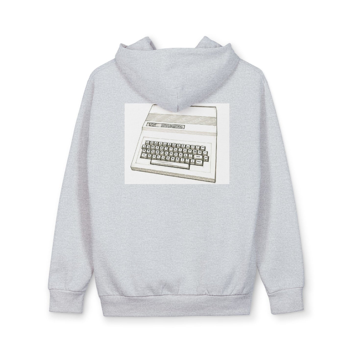Dragon Computer Themed Hoodie — Vintage Home Computer Graphic Pullover