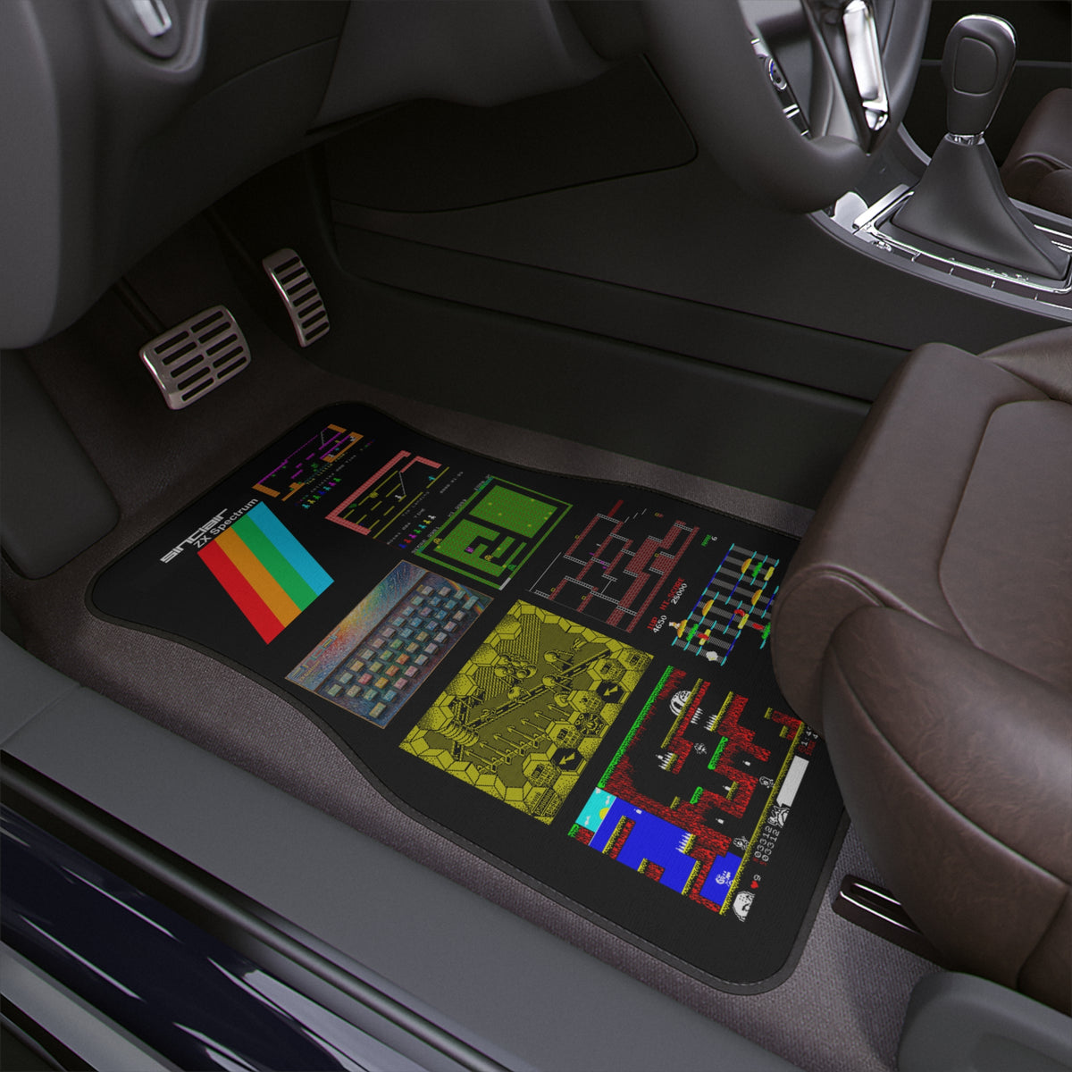 ZX Spectrum Inspired Car Floor Mat