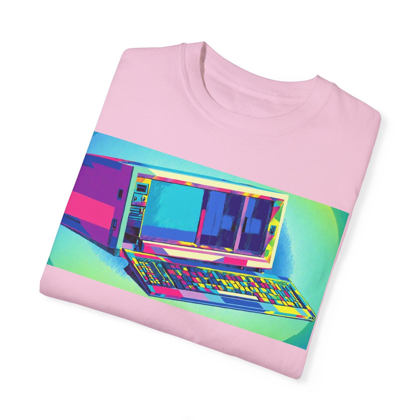 Classic Luggable PC T-Shirt - Print Art Multi-Color