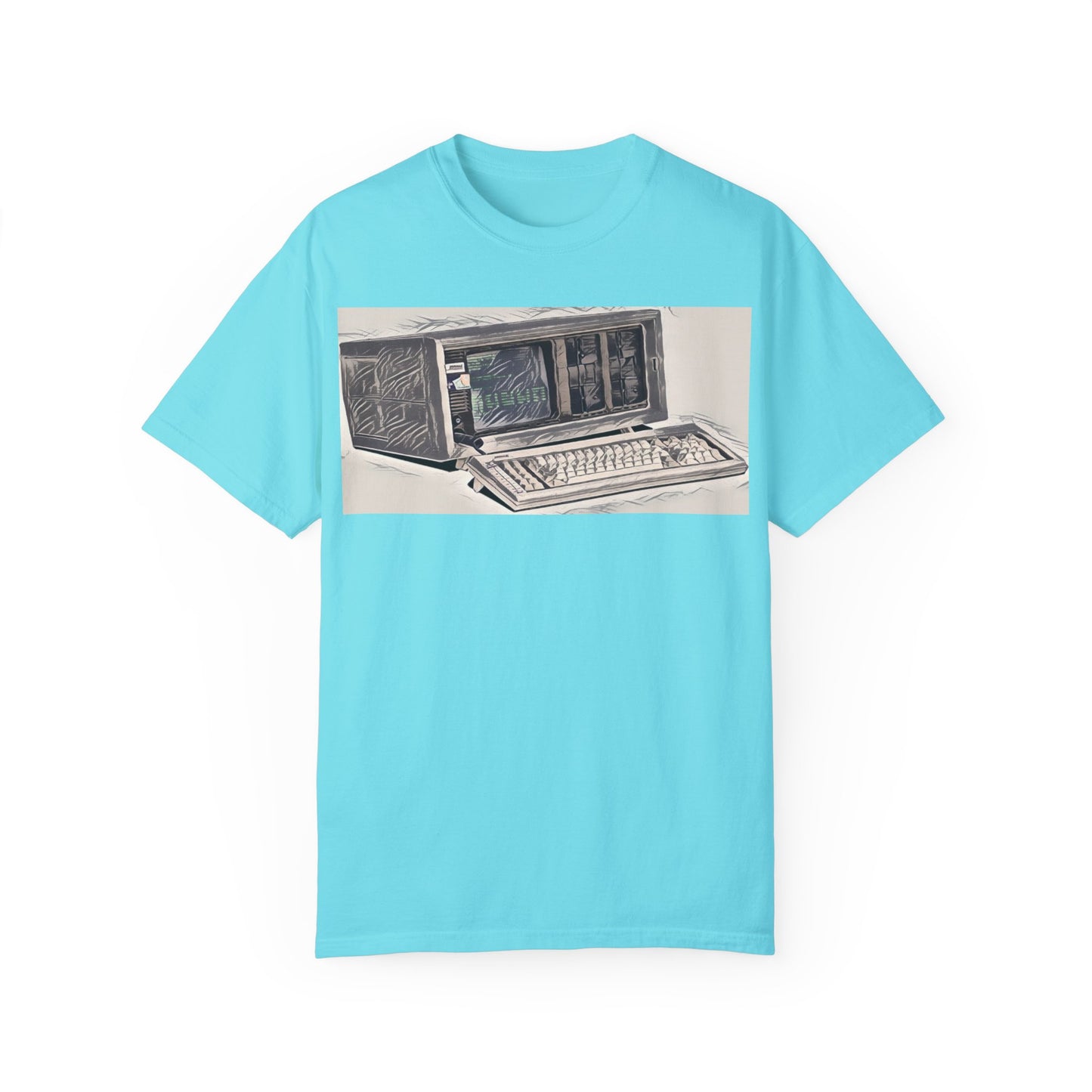 Classic Luggable PC T-Shirt - Ink Art Monochrome