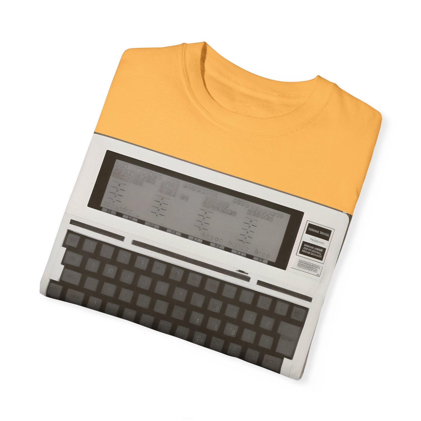 Classic Laptop PC T-Shirt - Print Art Monochrome