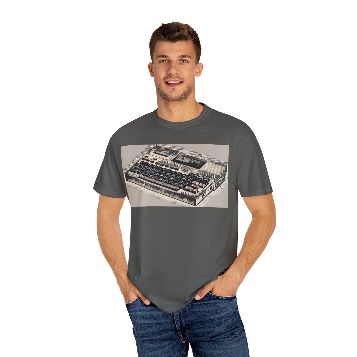 Classic Laptop Computer T-Shirt - Ink Art Limited Color