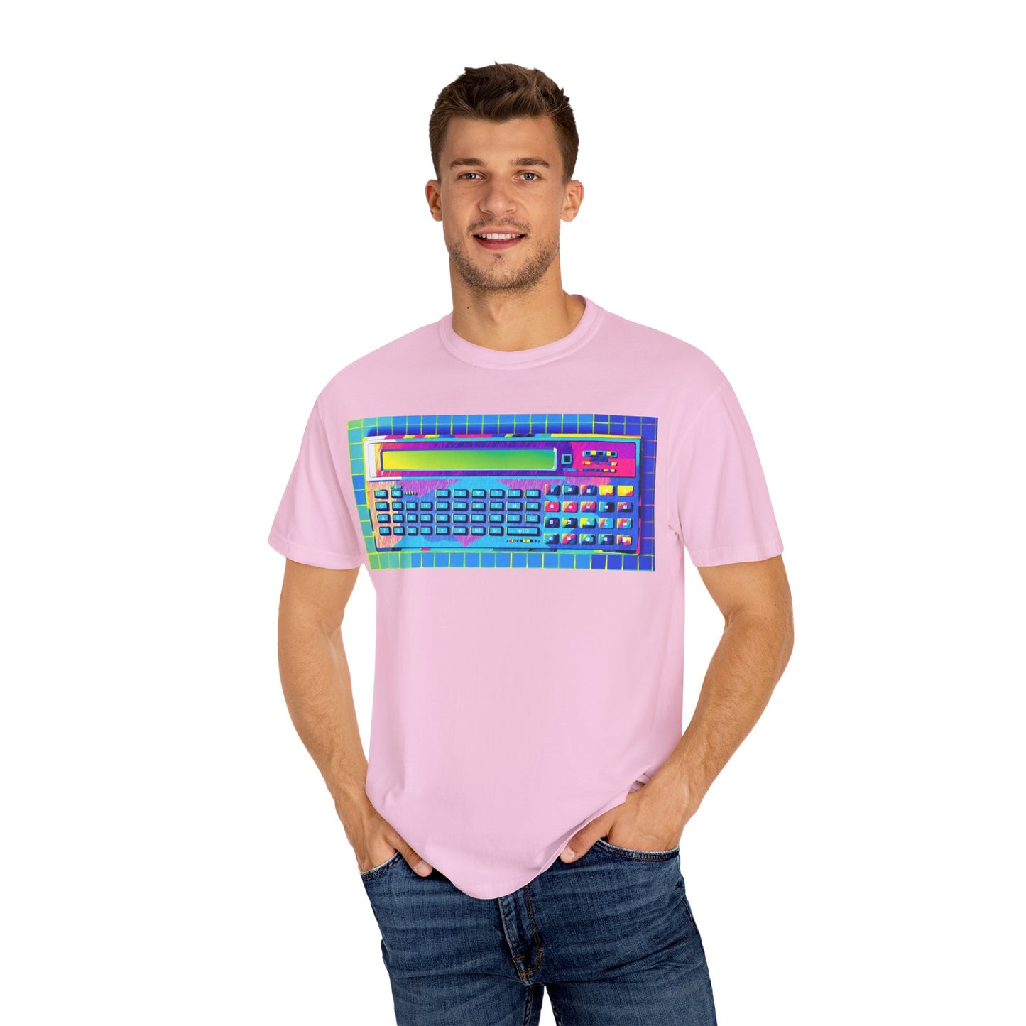 Classic Pocket PC T-Shirt - Modern Art Multi-Color