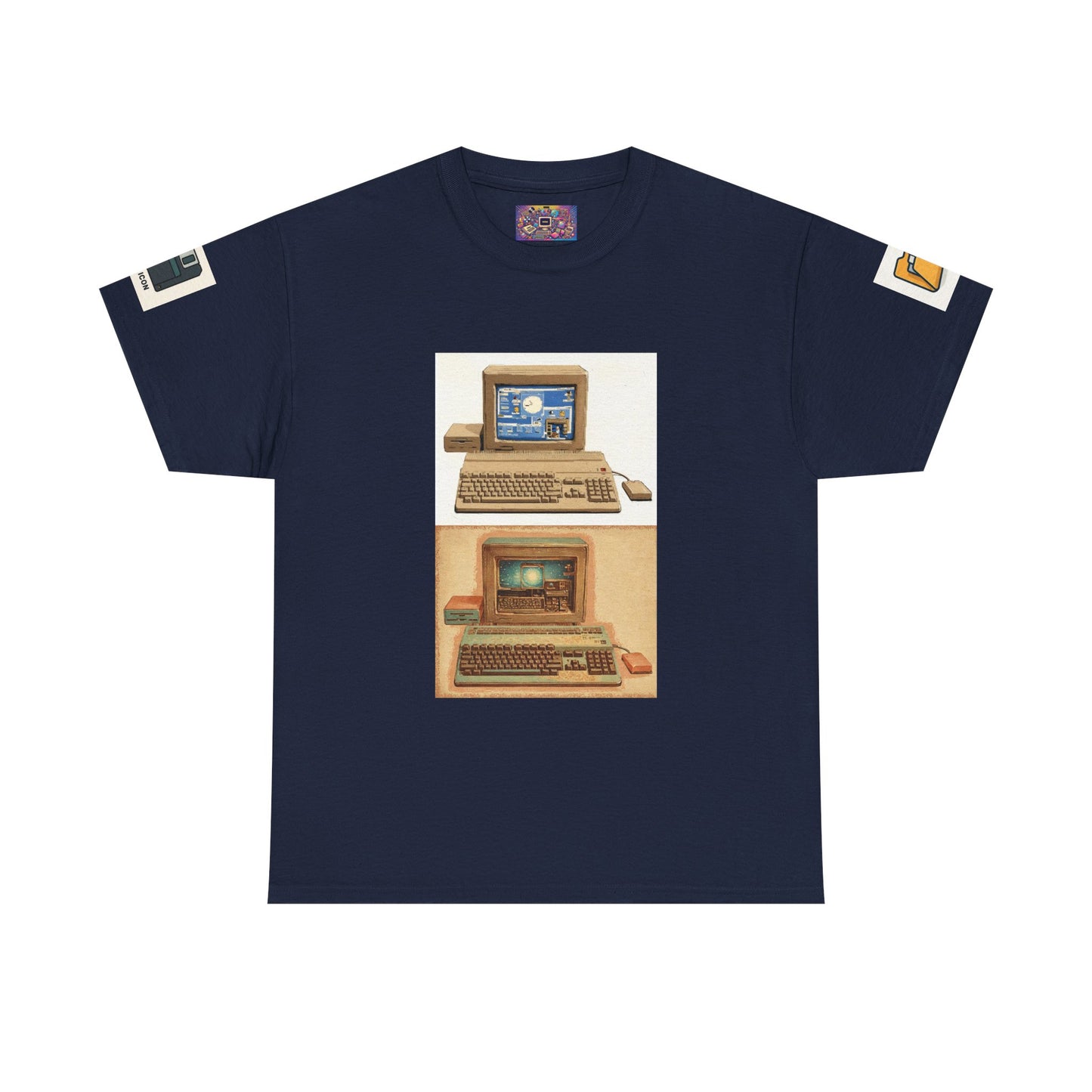 Retro Computer Tee — Vintage PC Graphic T‑Shirt for Tech Lovers