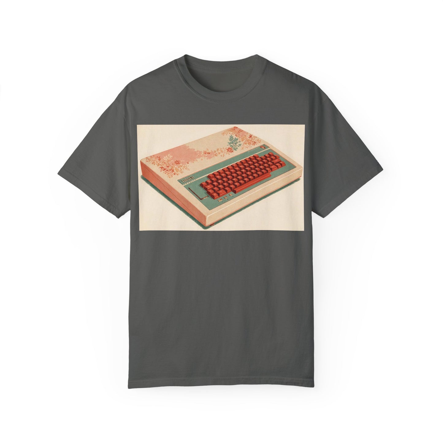 Classic Micro Computer T-Shirt - Floral Art Color