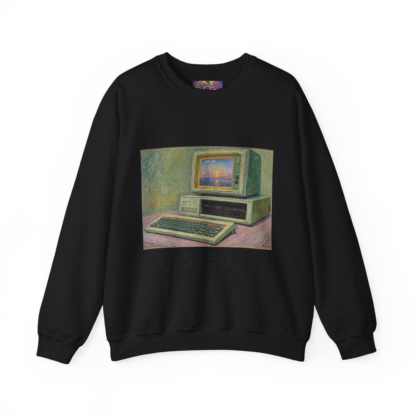 Classic PC Themed Crewneck Sweatshirt - 5150 Vintage PC Graphic