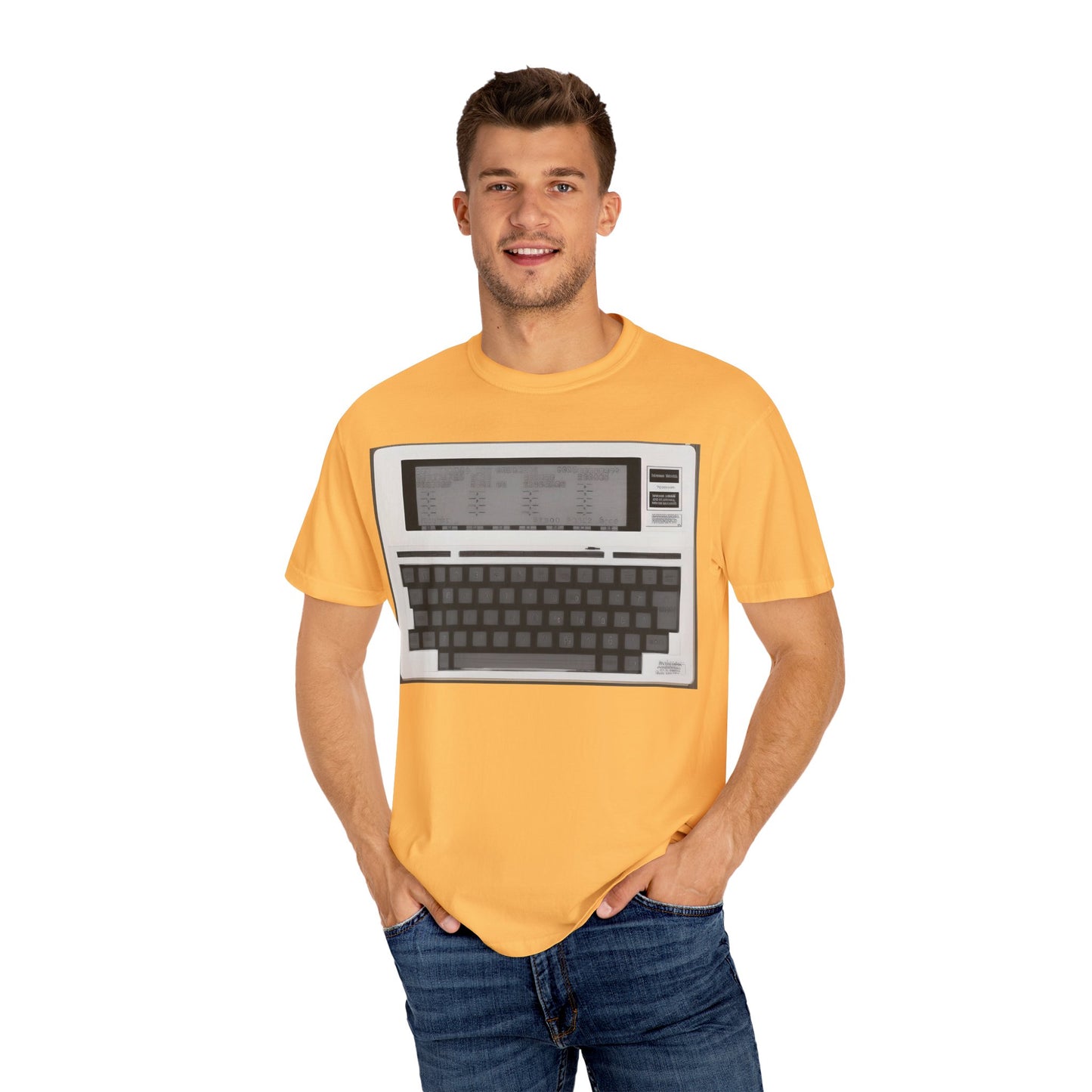 Classic Laptop PC T-Shirt - Print Art Monochrome