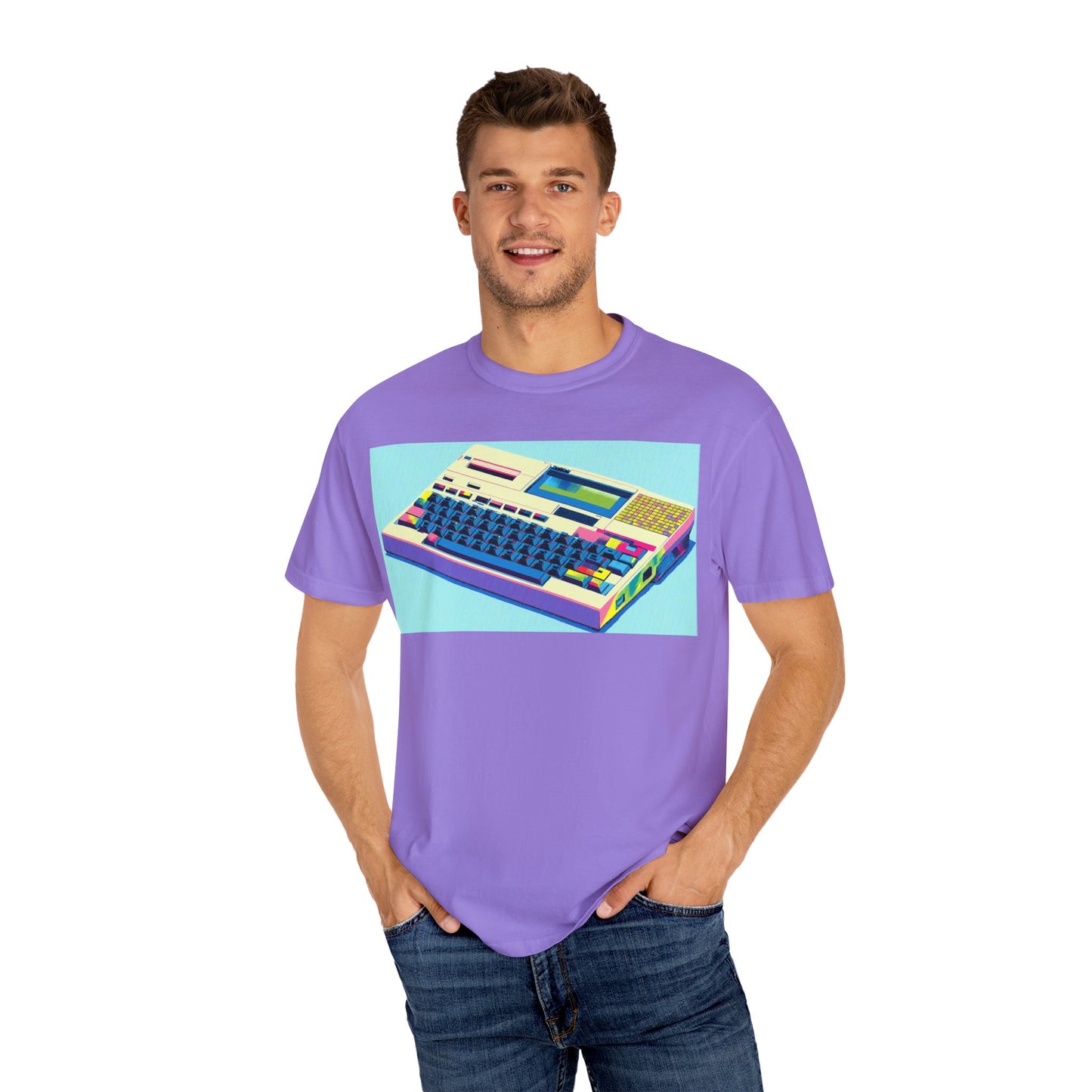 Classic Laptop Computer T-Shirt - Print Art Multi-Color