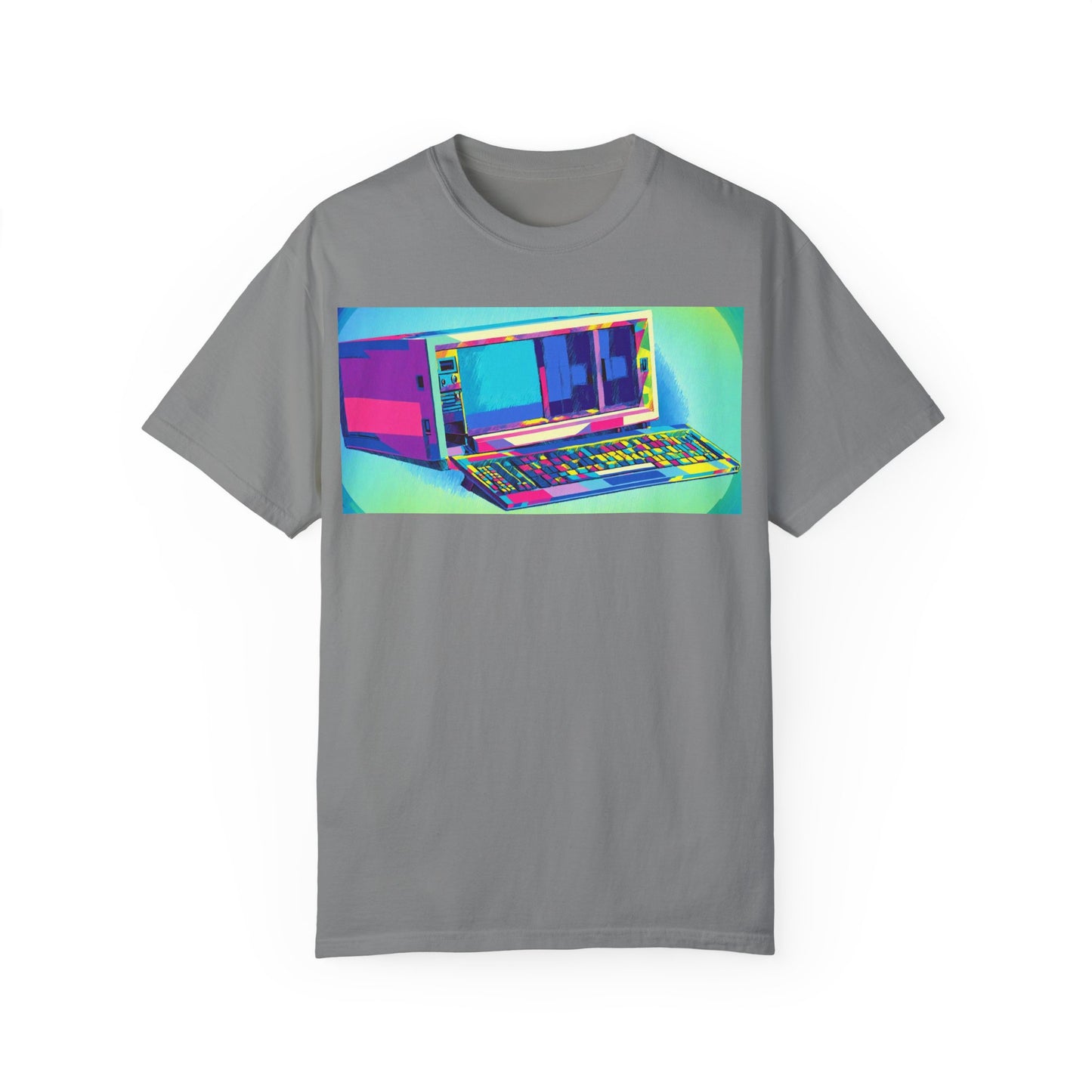 Classic Luggable PC T-Shirt - Print Art Multi-Color