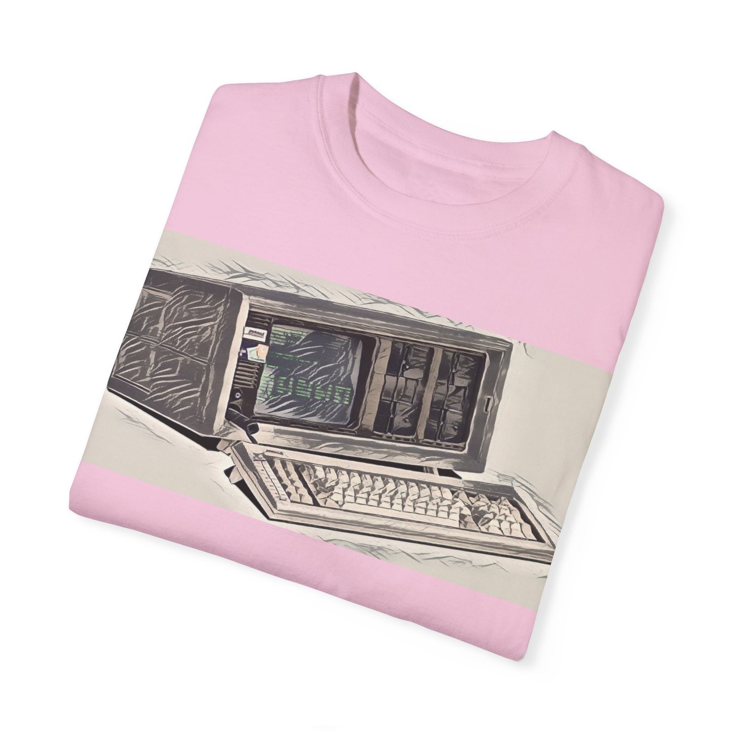 Classic Luggable PC T-Shirt - Ink Art Monochrome
