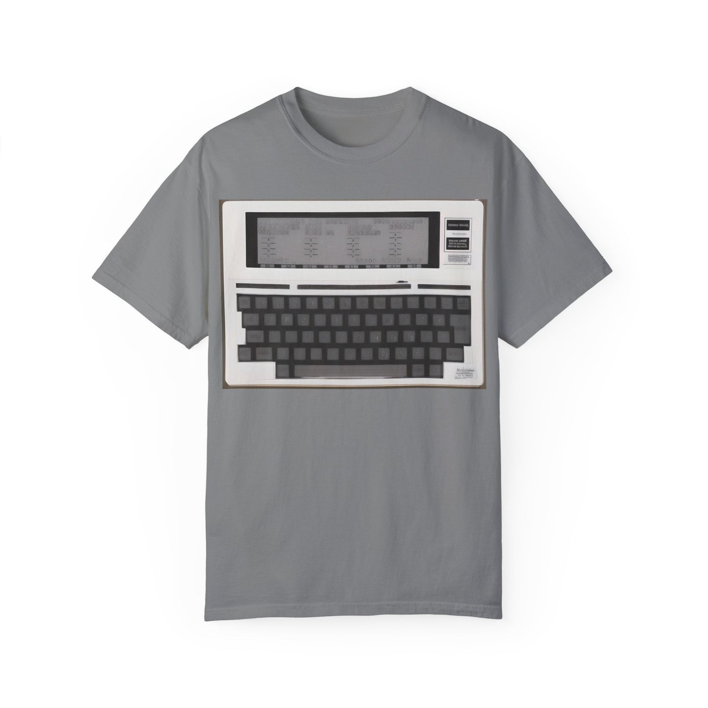Classic Laptop PC T-Shirt - Print Art Monochrome