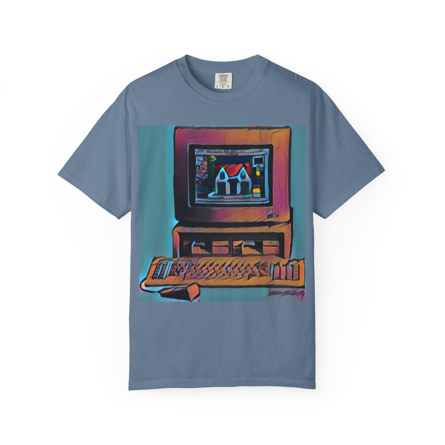 Classic business machine inspired T-Shirt  | Color Print Art | Ideal for tech enthusiasts and collectors