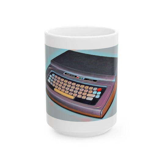 Vintage Computer Ceramic Mug | Classic Color Computer Print Art Color Design | Perfect for Tech Lovers