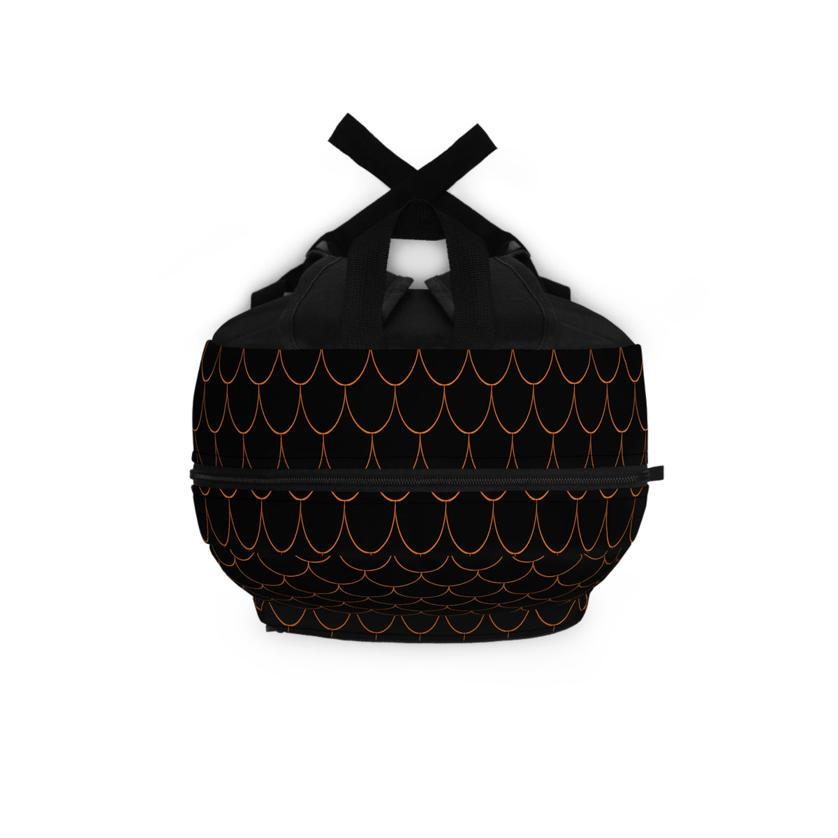 Semi Parabola Pattern Backpack - plain Orange