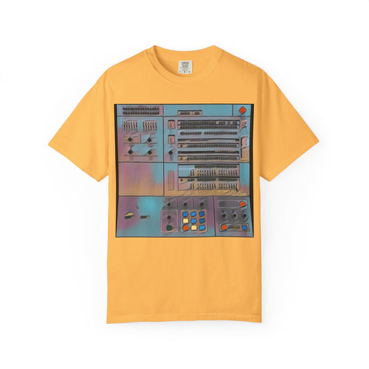 Classic Mainframe Computer Control Panel T-Shirt - Print Art Color