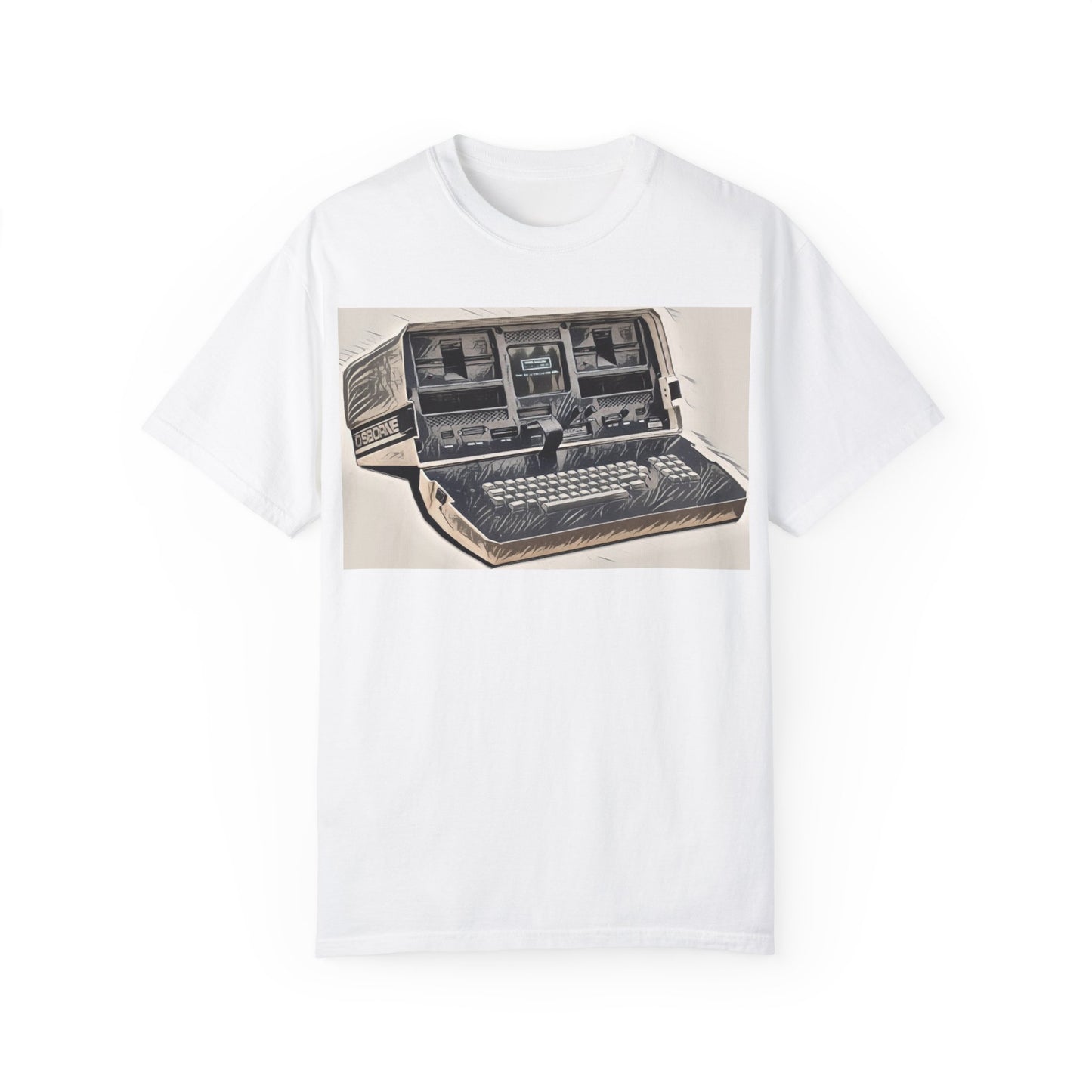 OSBORNE Computer T-Shirt - Ink Art Monochrome
