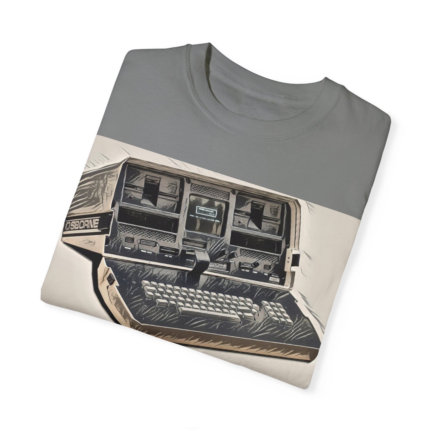 OSBORNE Computer T-Shirt - Ink Art Monochrome