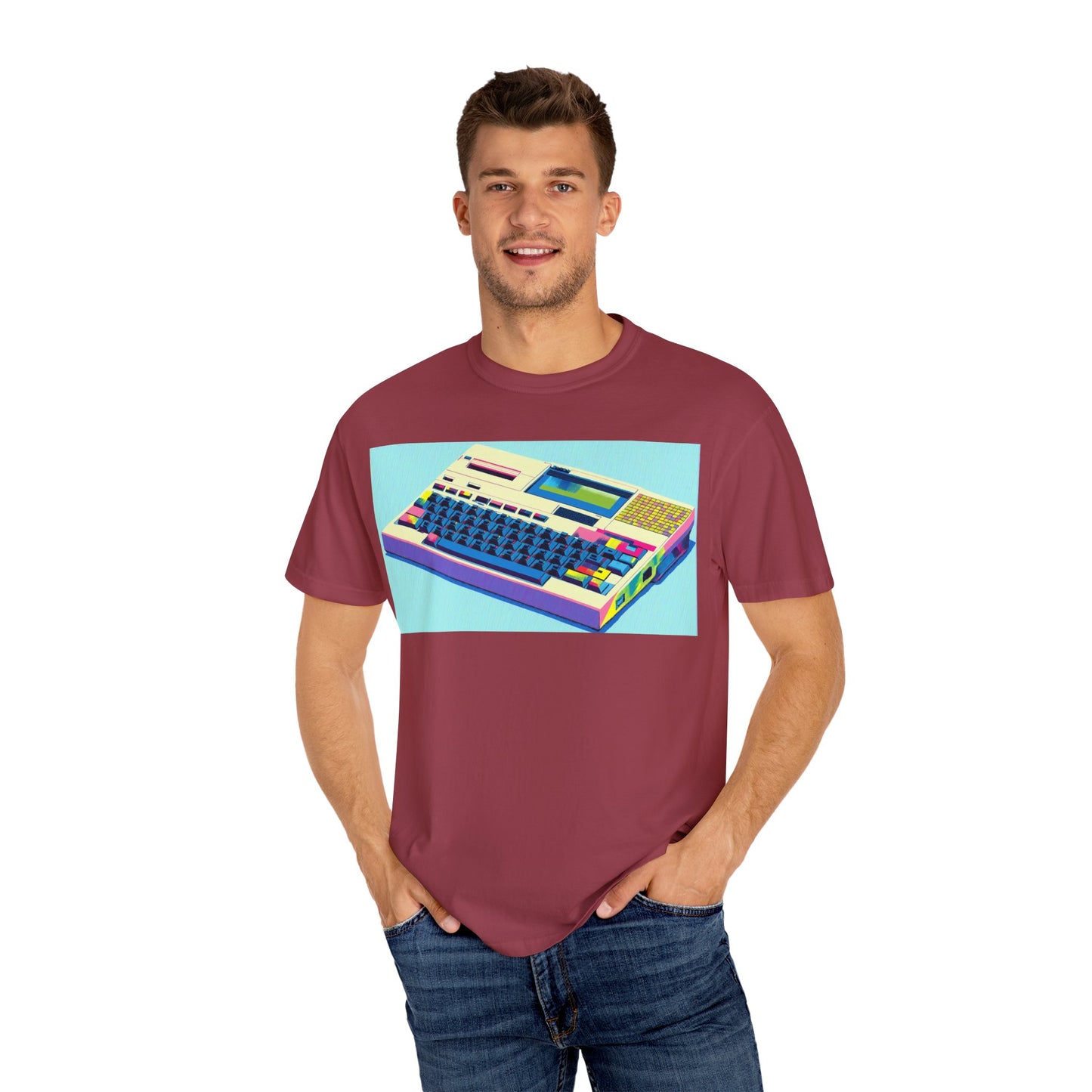 Classic Laptop Computer T-Shirt - Print Art Multi-Color