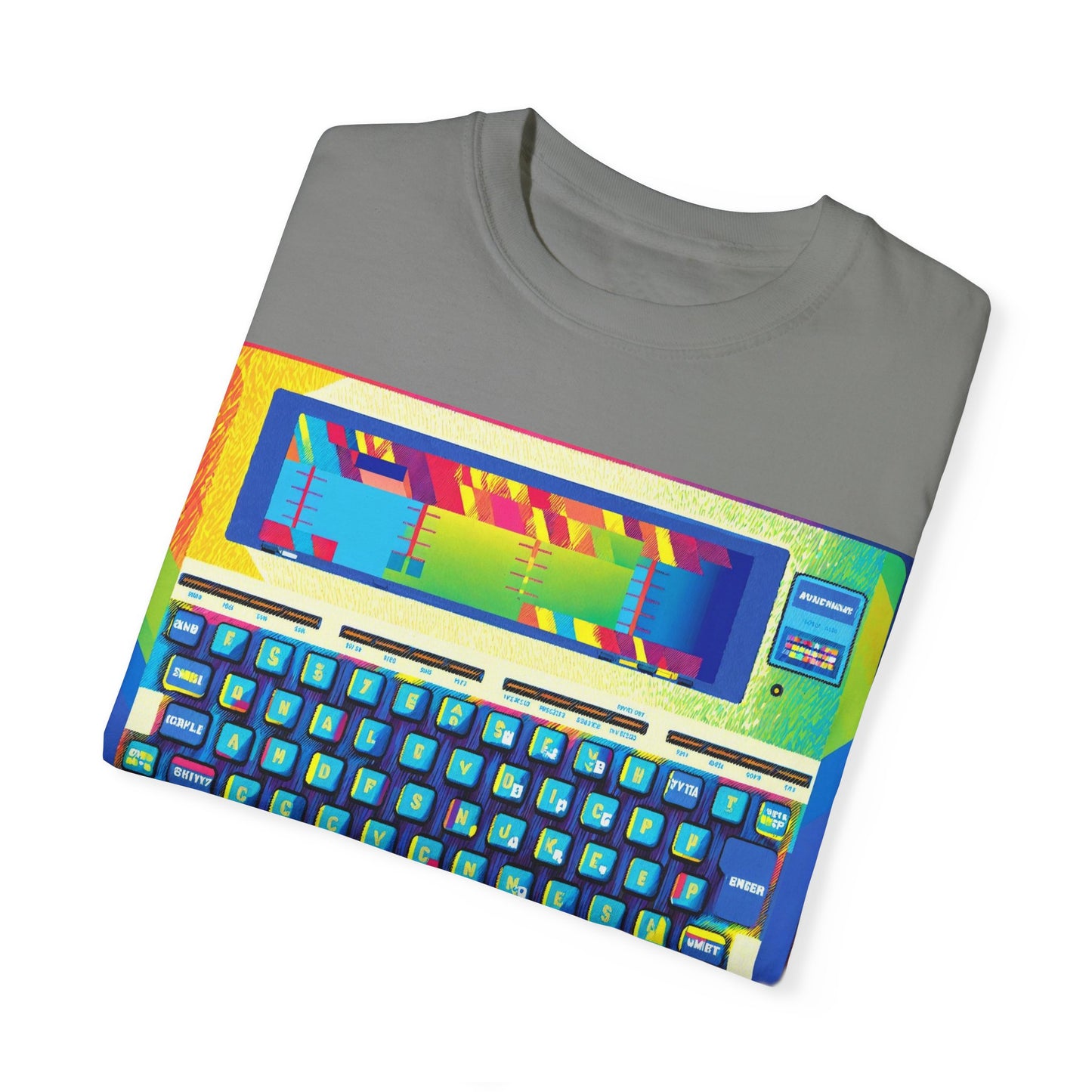 Classic Laptop PC T-Shirt - Print Art Multi-Color