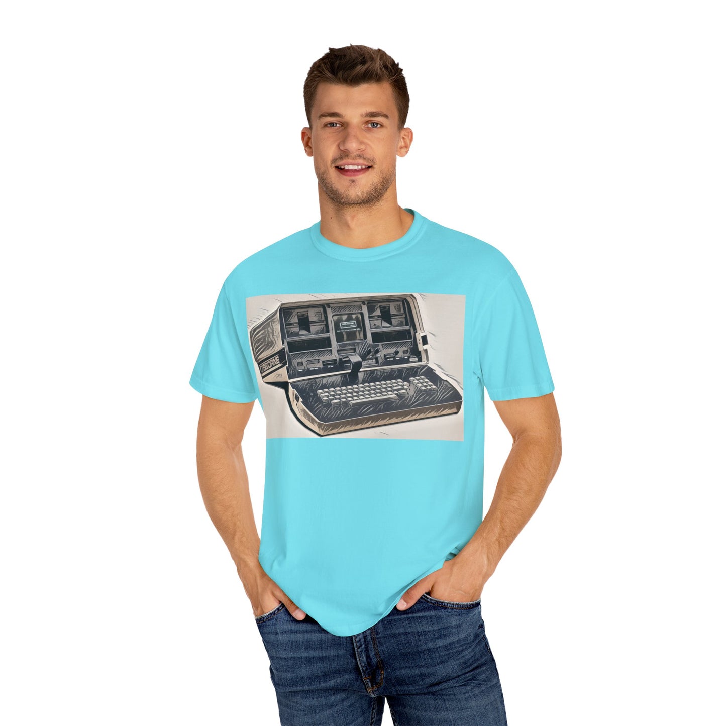 OSBORNE Computer T-Shirt - Ink Art Monochrome