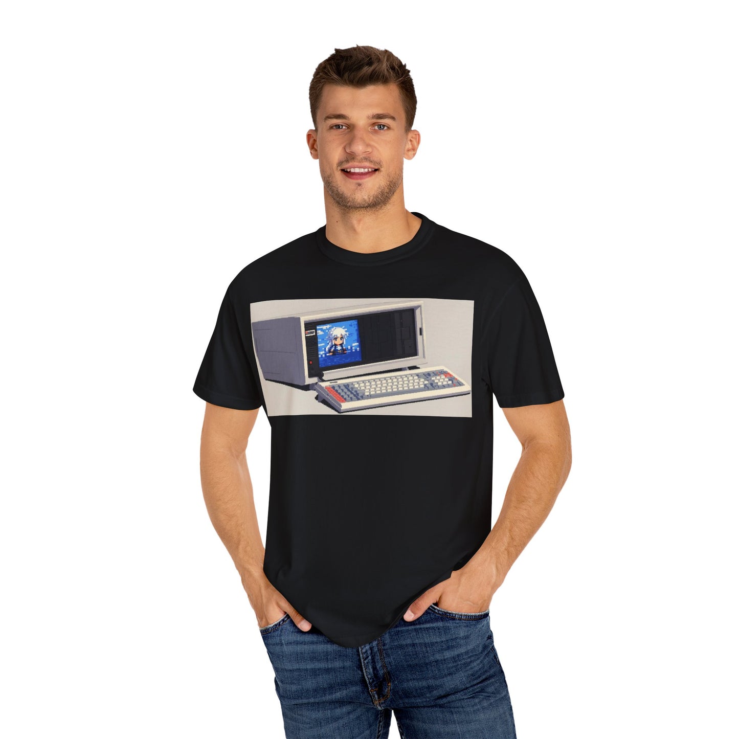 Classic Luggable PC T-Shirt - Pixel Art Color