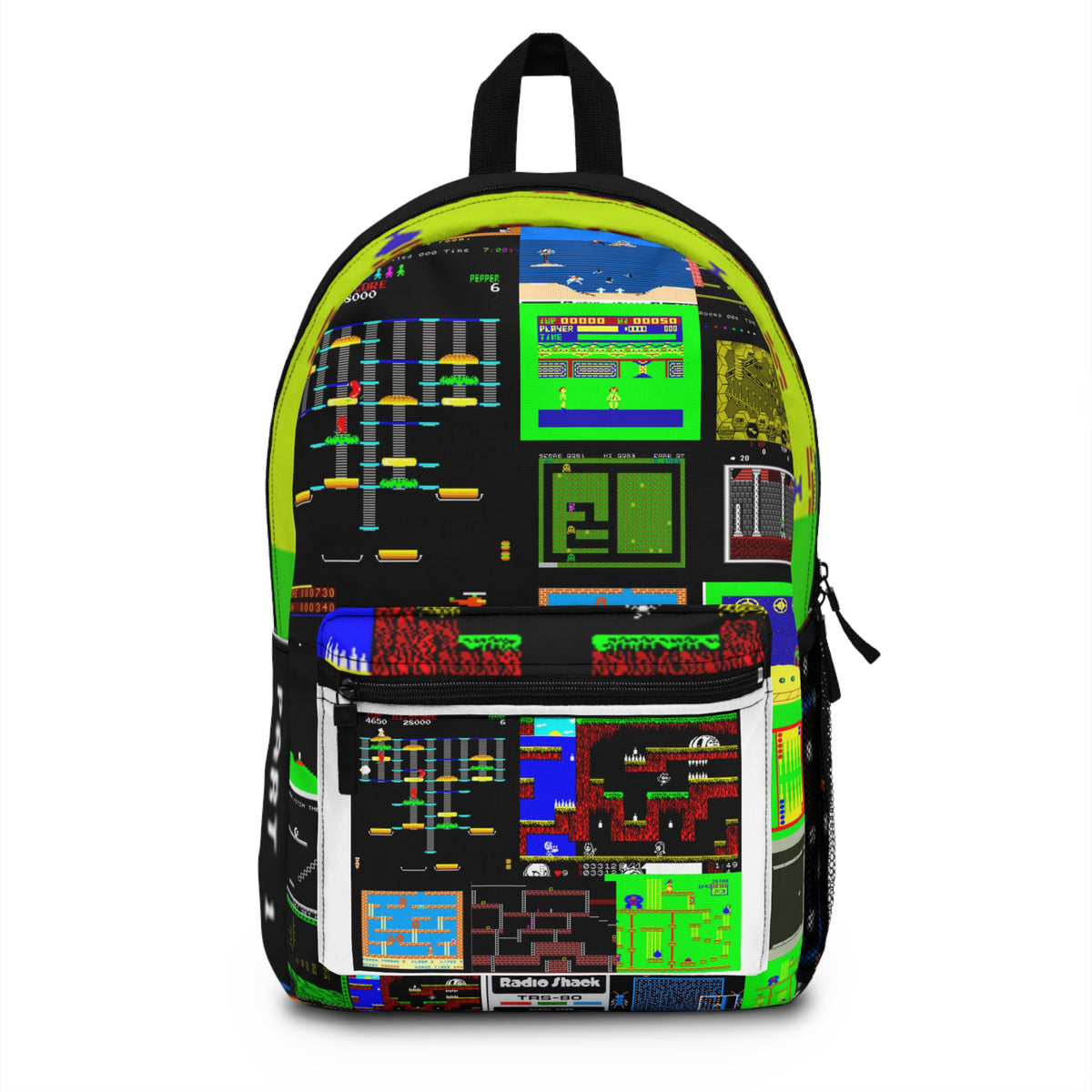 Color Computer Backpack — 8-Bit Pixels Video Game Print