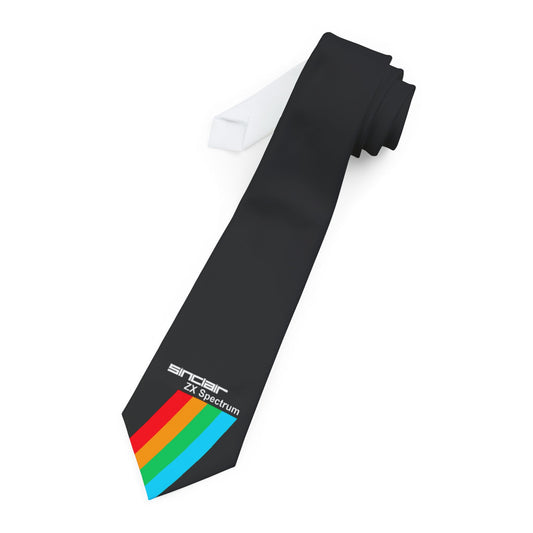 ZX Spectrum Necktie | Vintage Style Accessory for Men, Gamer Gift, Formal Wear, Office Attire, Party Tie, Easter Celebration