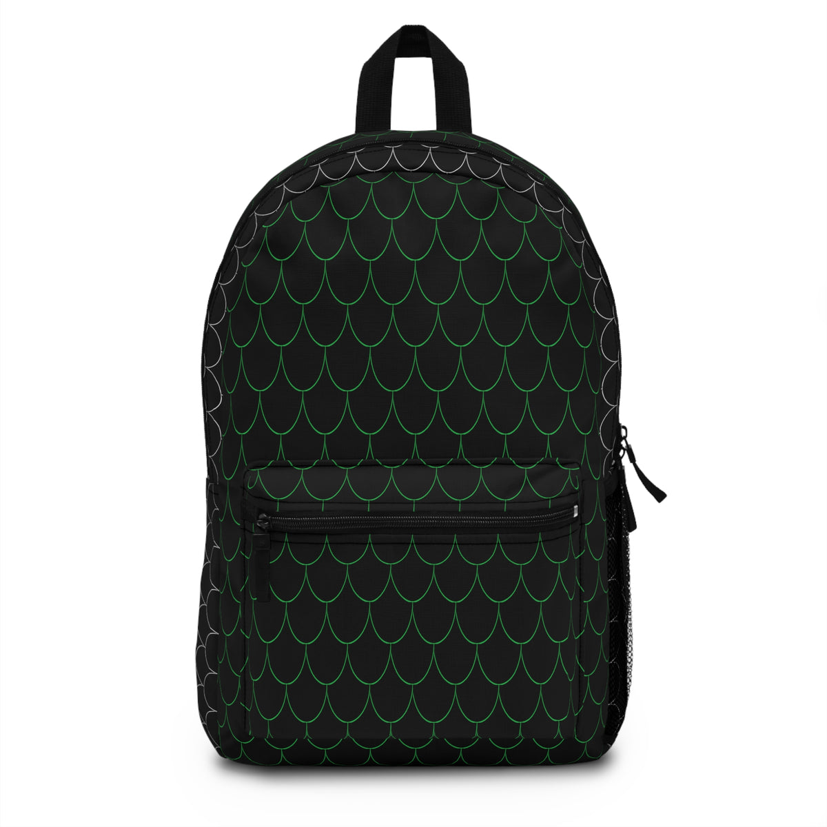 Semi Parabola Pattern Backpack - Plain Green