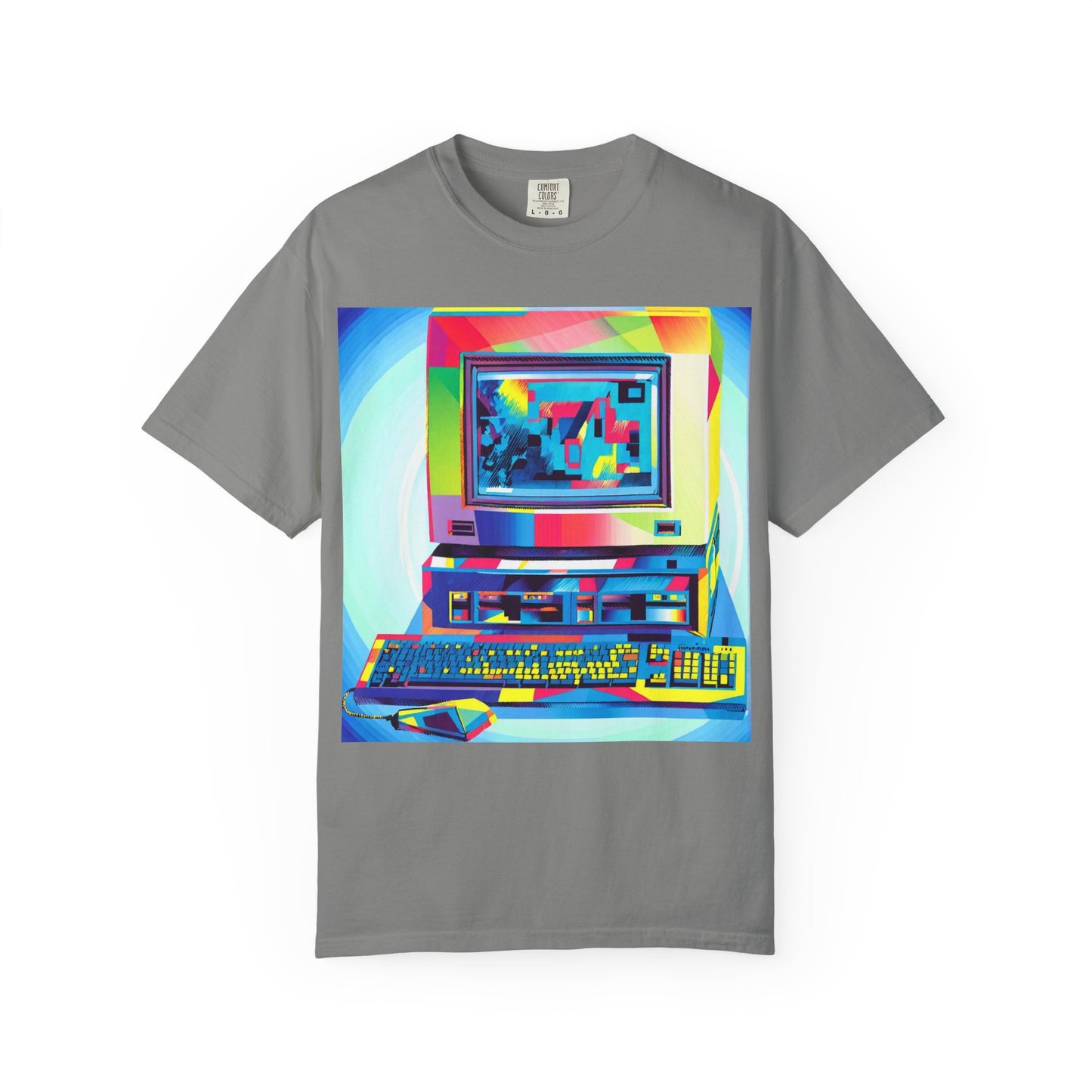 Classic business machine inspired T-Shirt  | Multi-Color Art | Ideal for tech enthusiasts and collectors