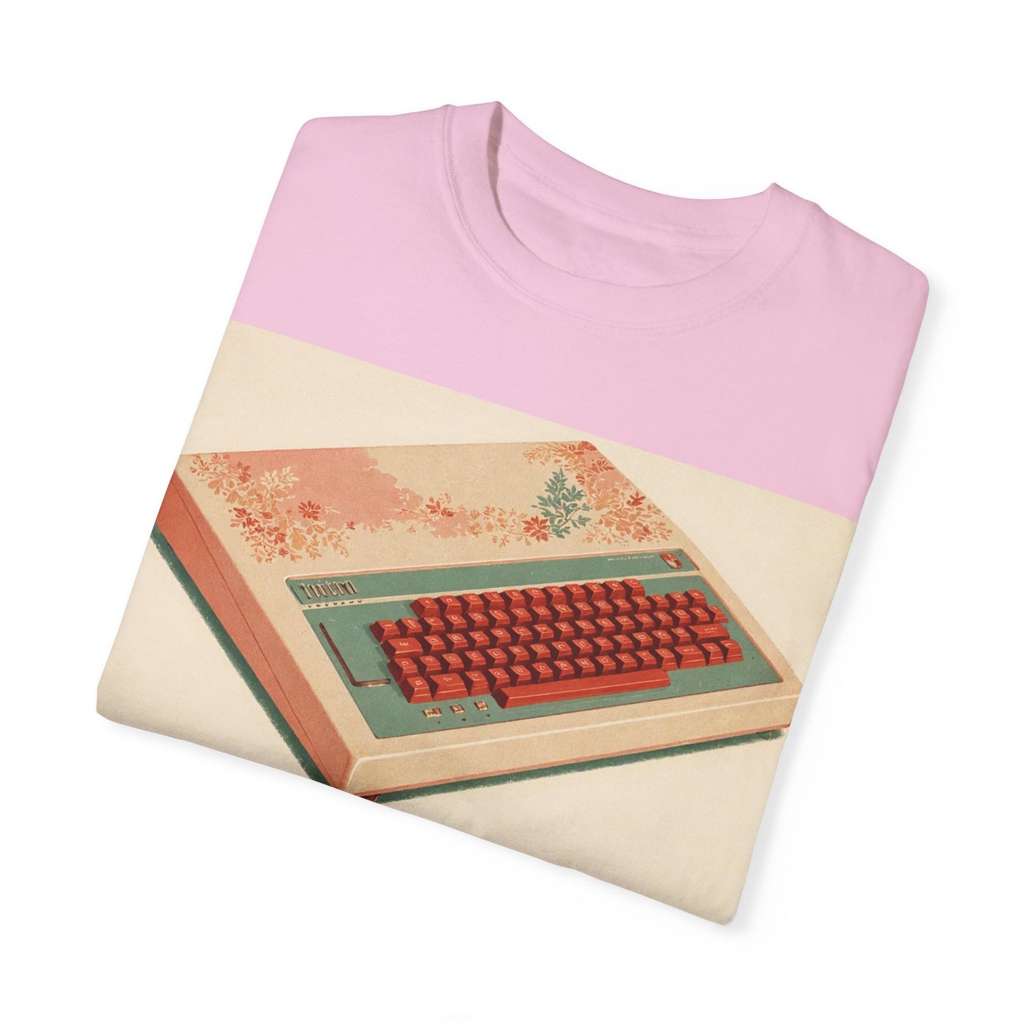Classic Micro Computer T-Shirt - Floral Art Color