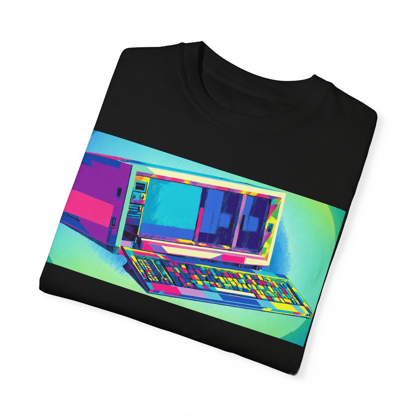 Classic Luggable PC T-Shirt - Print Art Multi-Color