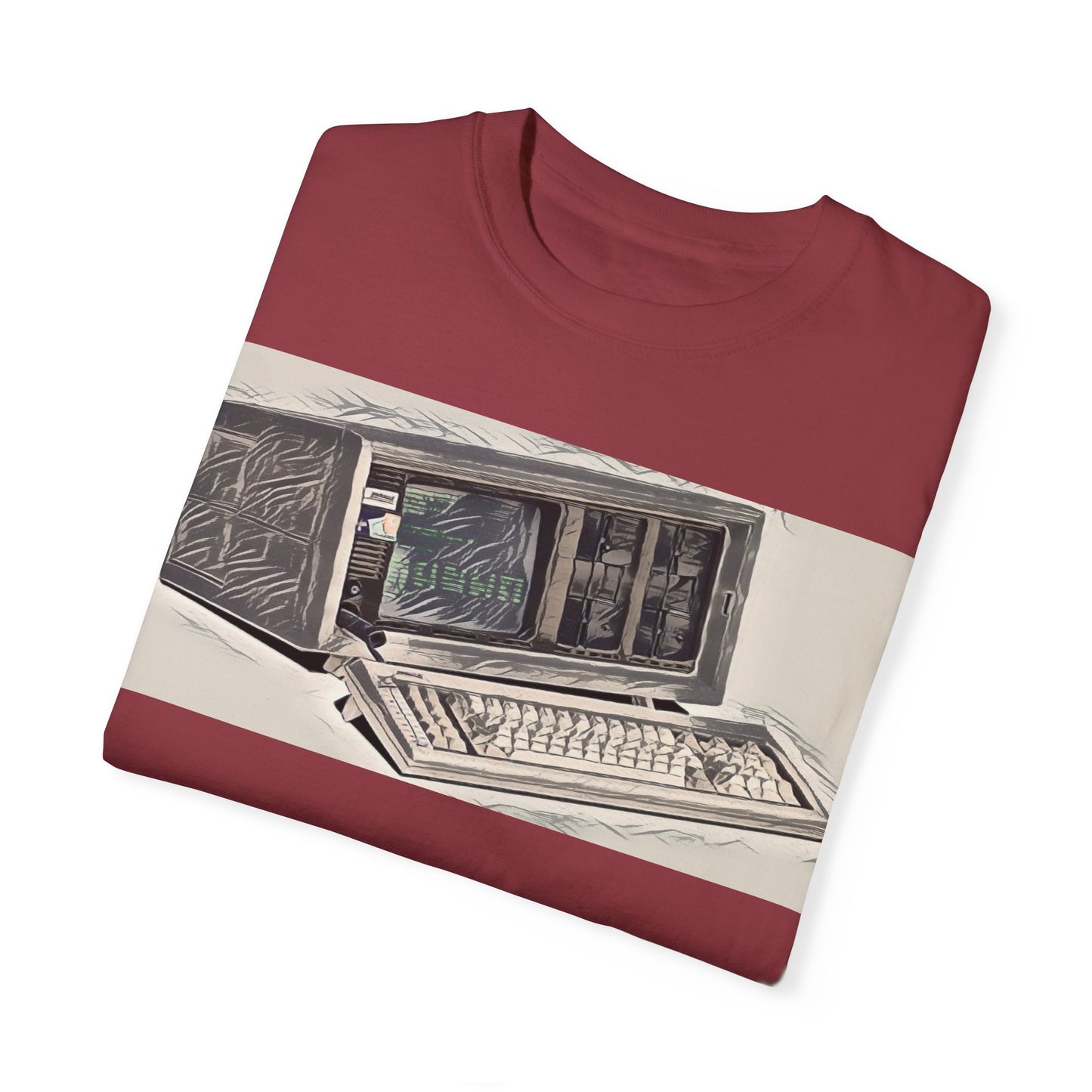 Classic Luggable PC T-Shirt - Ink Art Monochrome