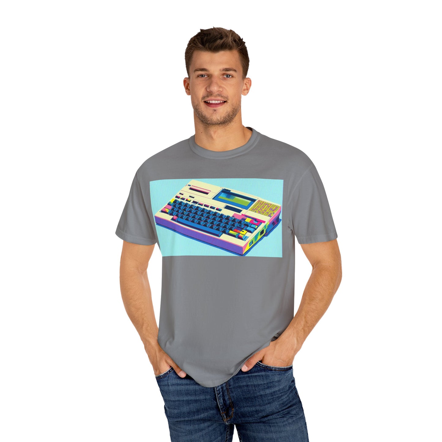 Classic Laptop Computer T-Shirt - Print Art Multi-Color