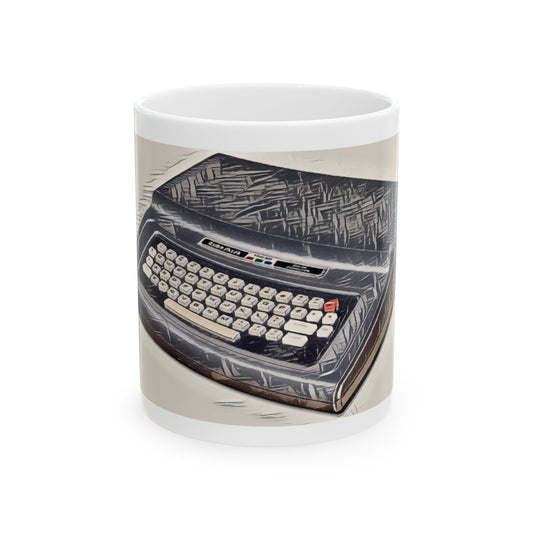 Vintage Computer Ceramic Mug | Classic Color Computer Ink Art Color Design | Perfect for Tech Lovers