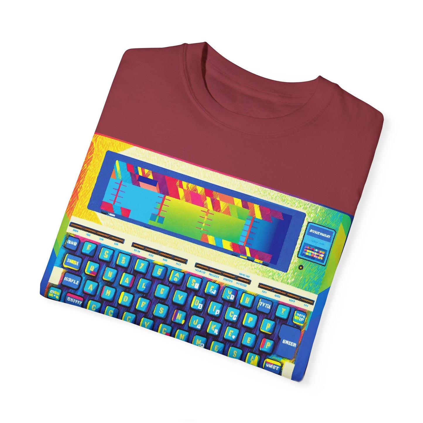 Classic Laptop PC T-Shirt - Print Art Multi-Color