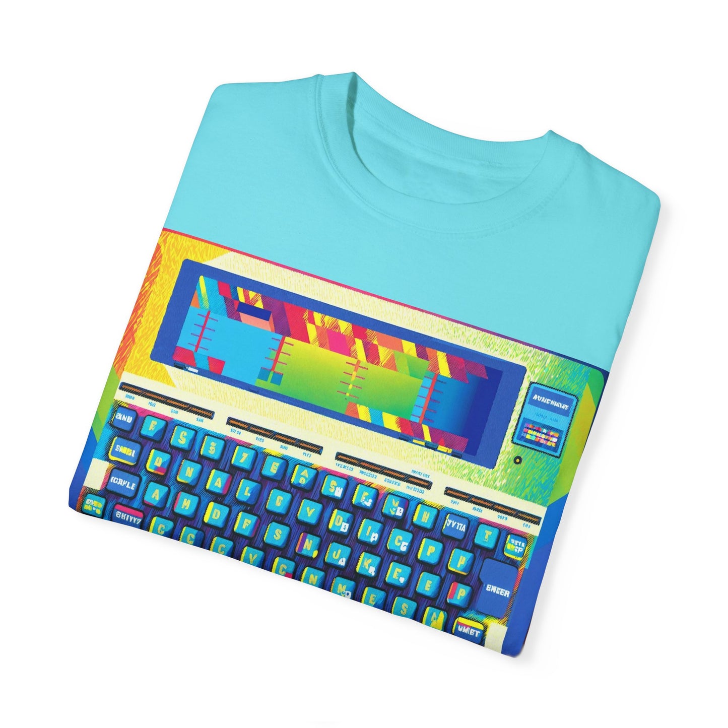 Classic Laptop PC T-Shirt - Print Art Multi-Color