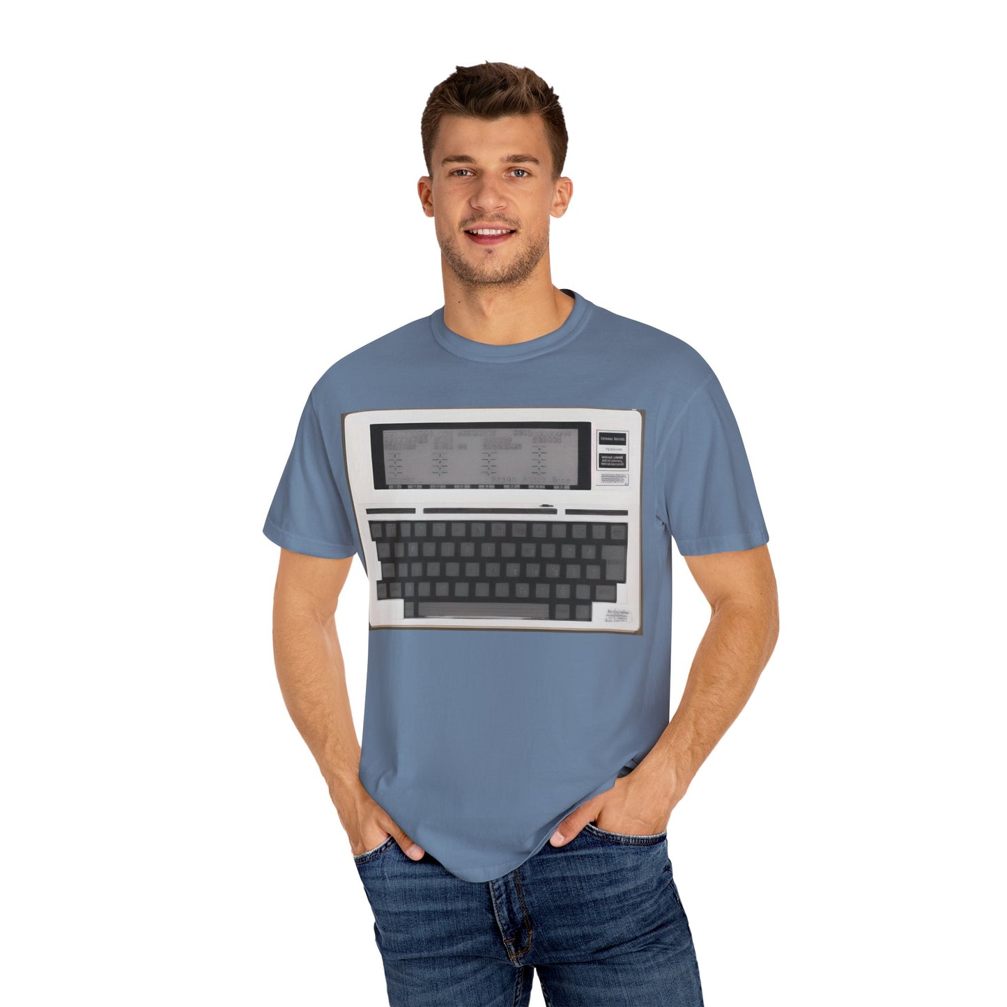 Classic Laptop PC T-Shirt - Print Art Monochrome