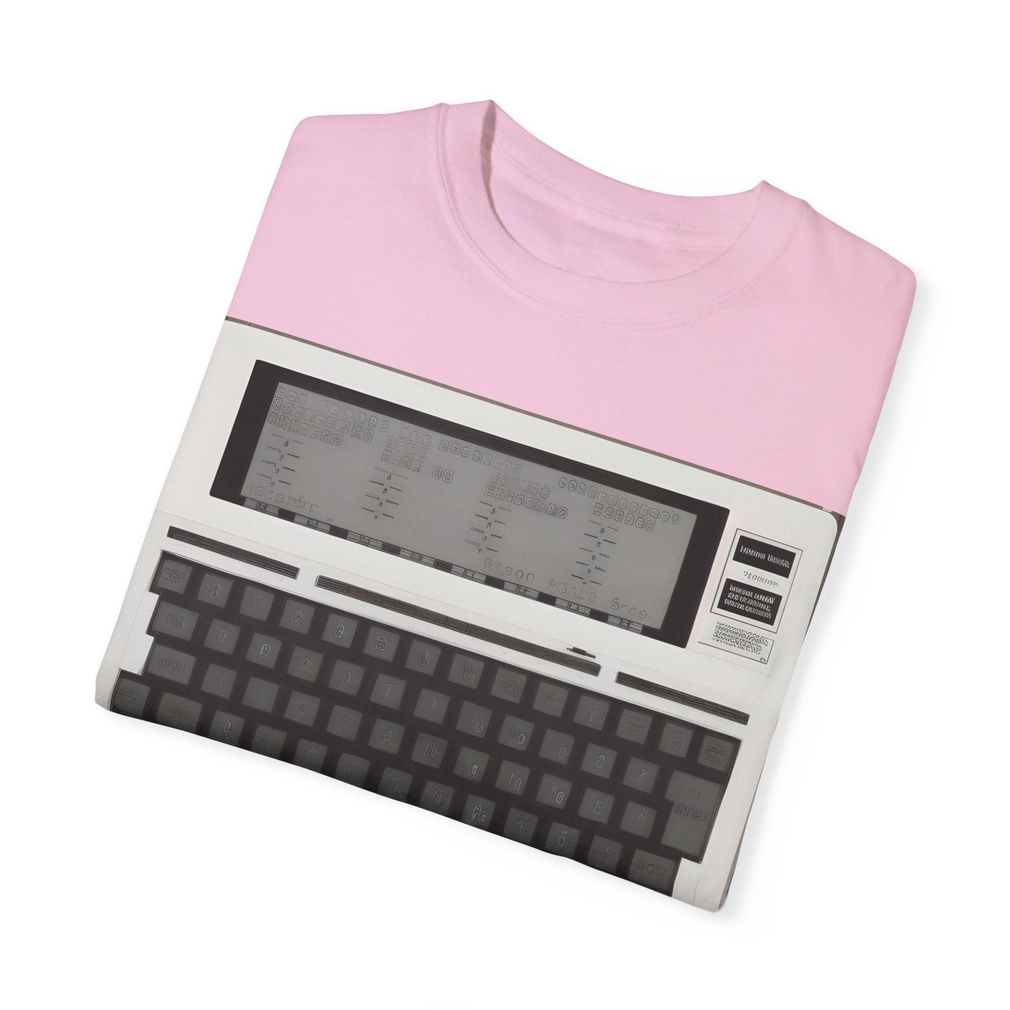 Classic Laptop PC T-Shirt - Print Art Monochrome