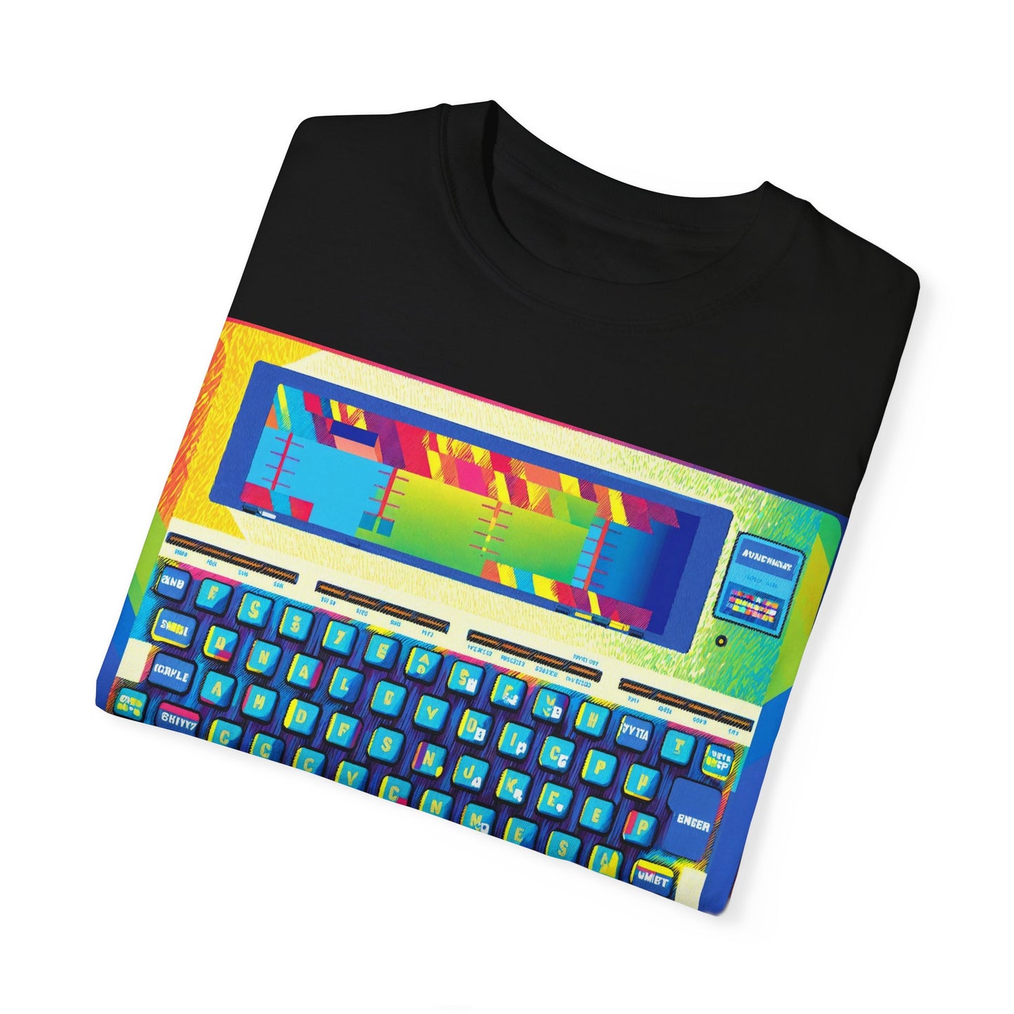 Classic Laptop PC T-Shirt - Print Art Multi-Color