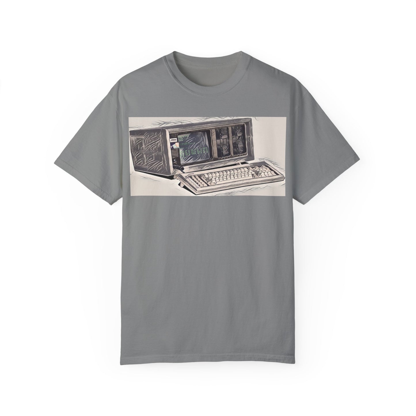 Classic Luggable PC T-Shirt - Ink Art Monochrome