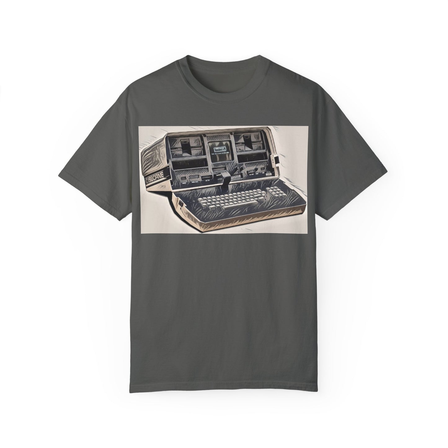 OSBORNE Computer T-Shirt - Ink Art Monochrome