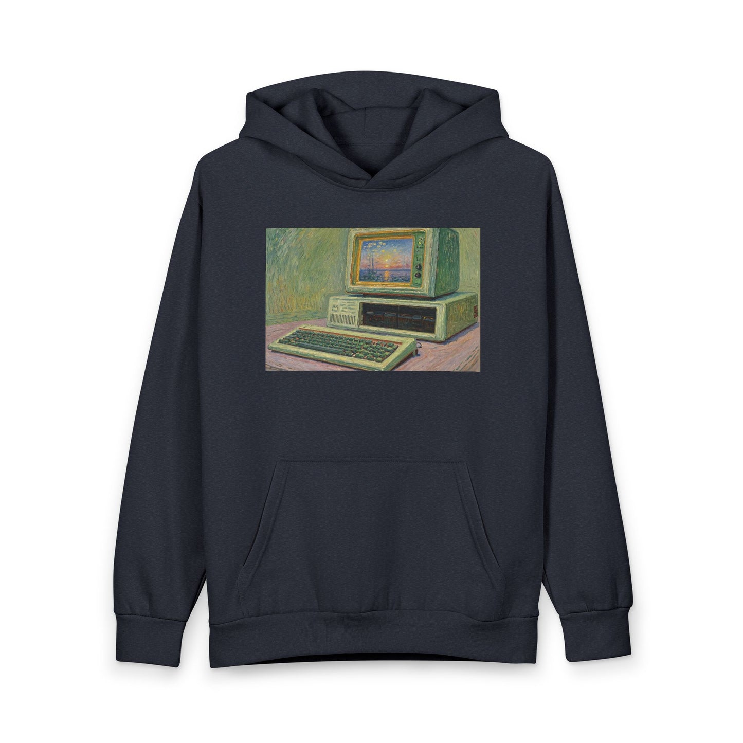 Retro Computer Hoodie — Vintage 5150 PC Graphic Pullover
