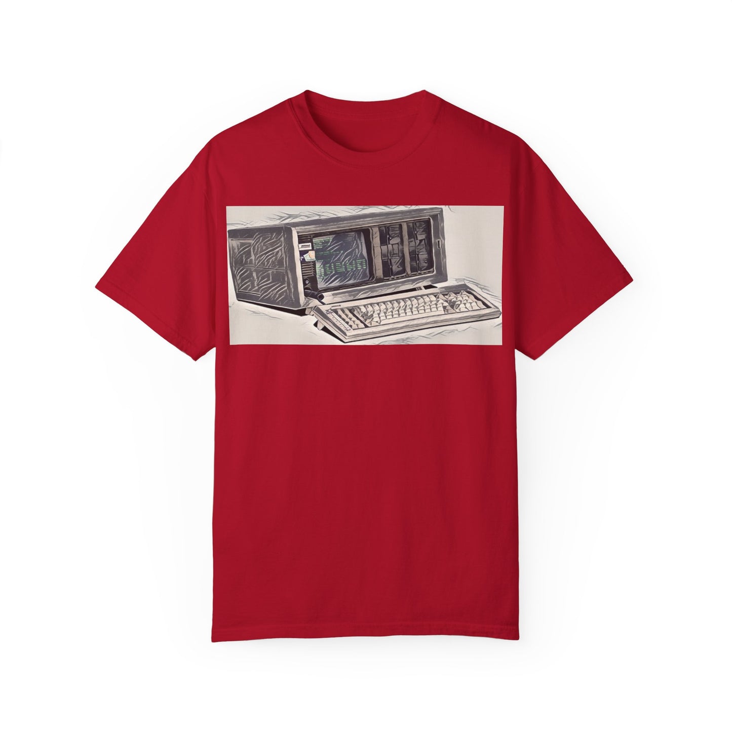 Classic Luggable PC T-Shirt - Ink Art Monochrome
