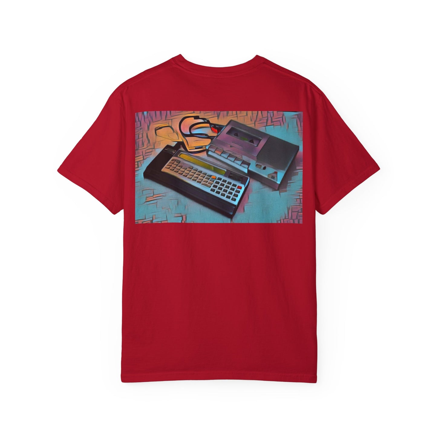 Classic Pocket PC T-Shirt - Modern Art Multi-Color