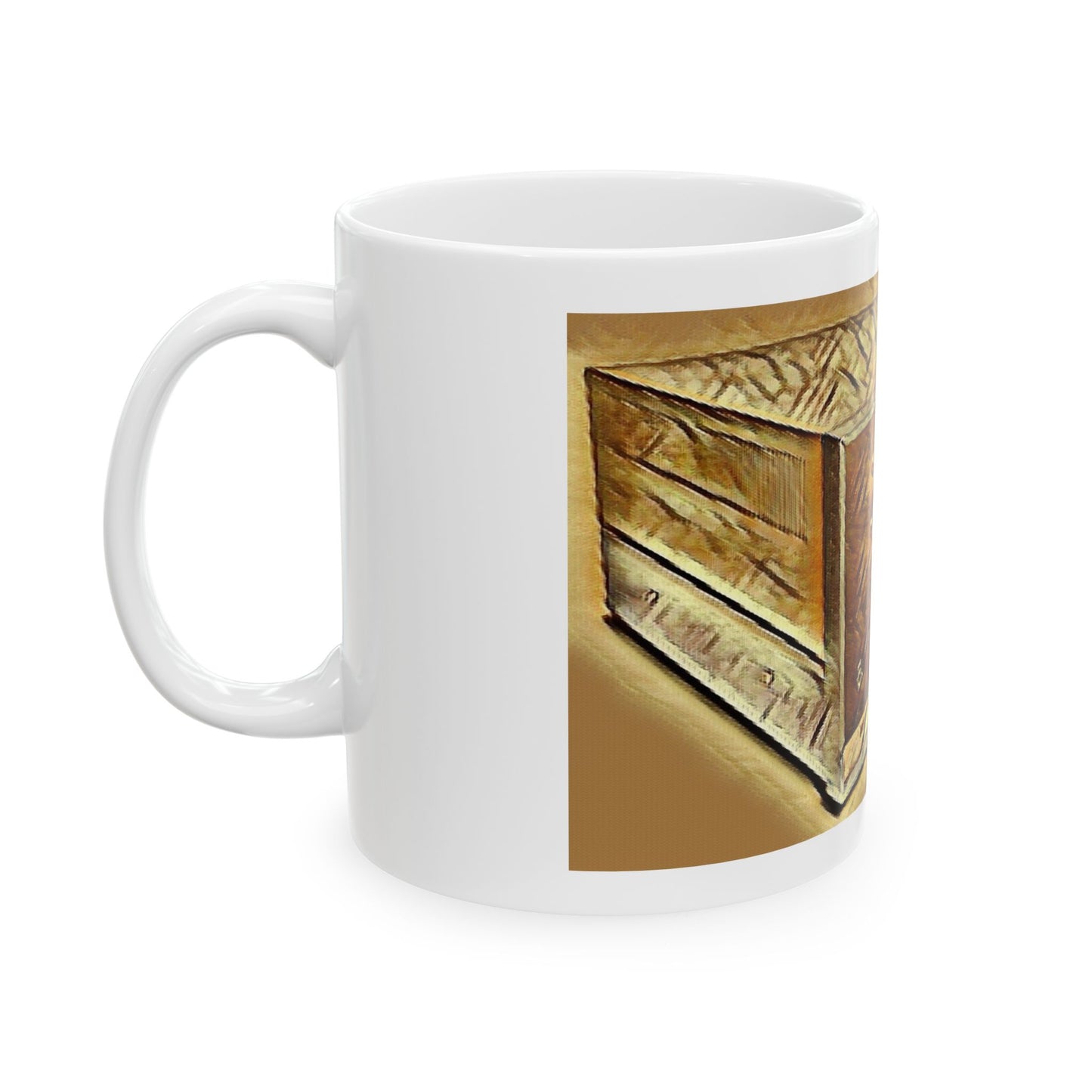 Vintage Computer Ceramic Mug | Classic ALTAIR 8800 Ink Art Sepia Design | Perfect for Tech Lovers