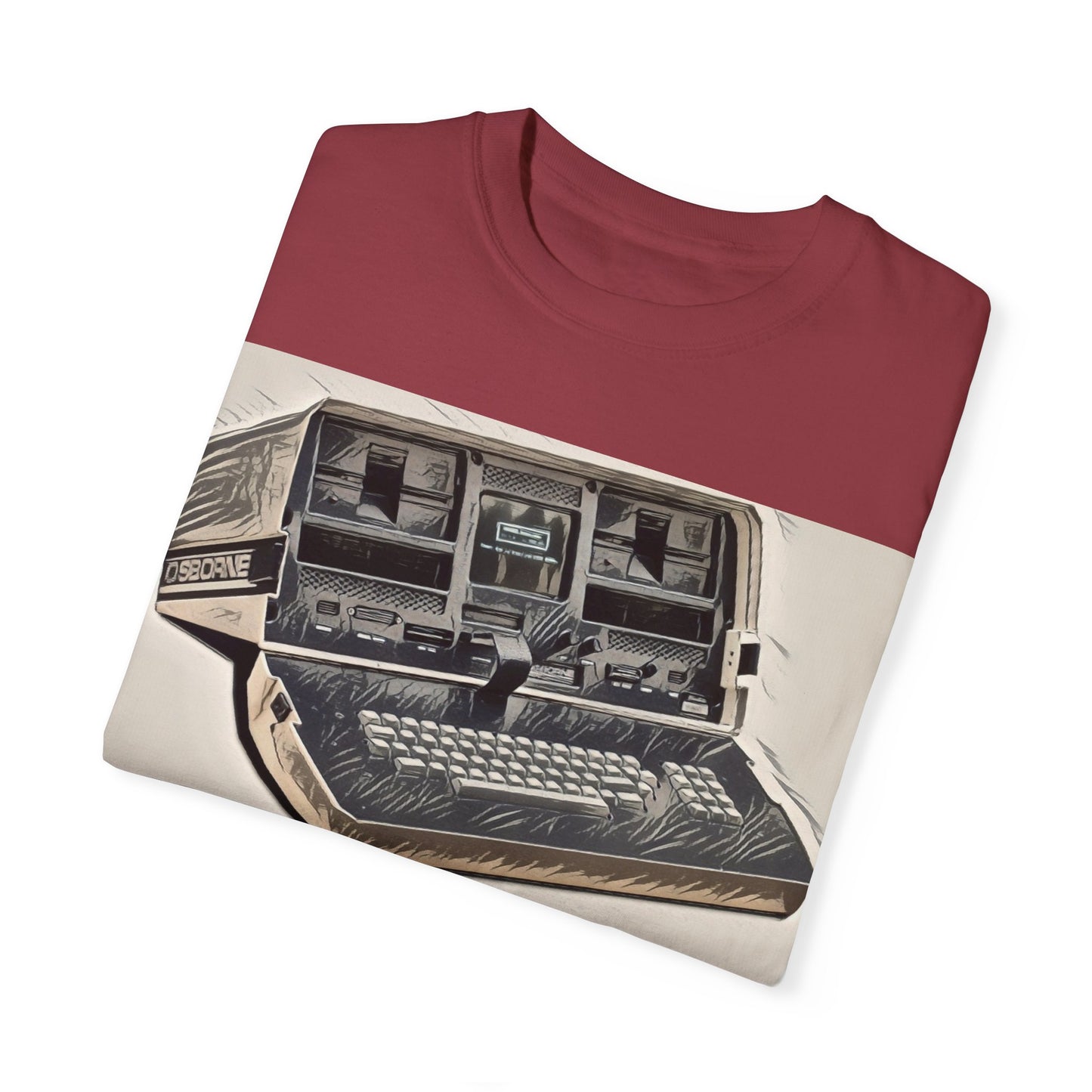 OSBORNE Computer T-Shirt - Ink Art Monochrome