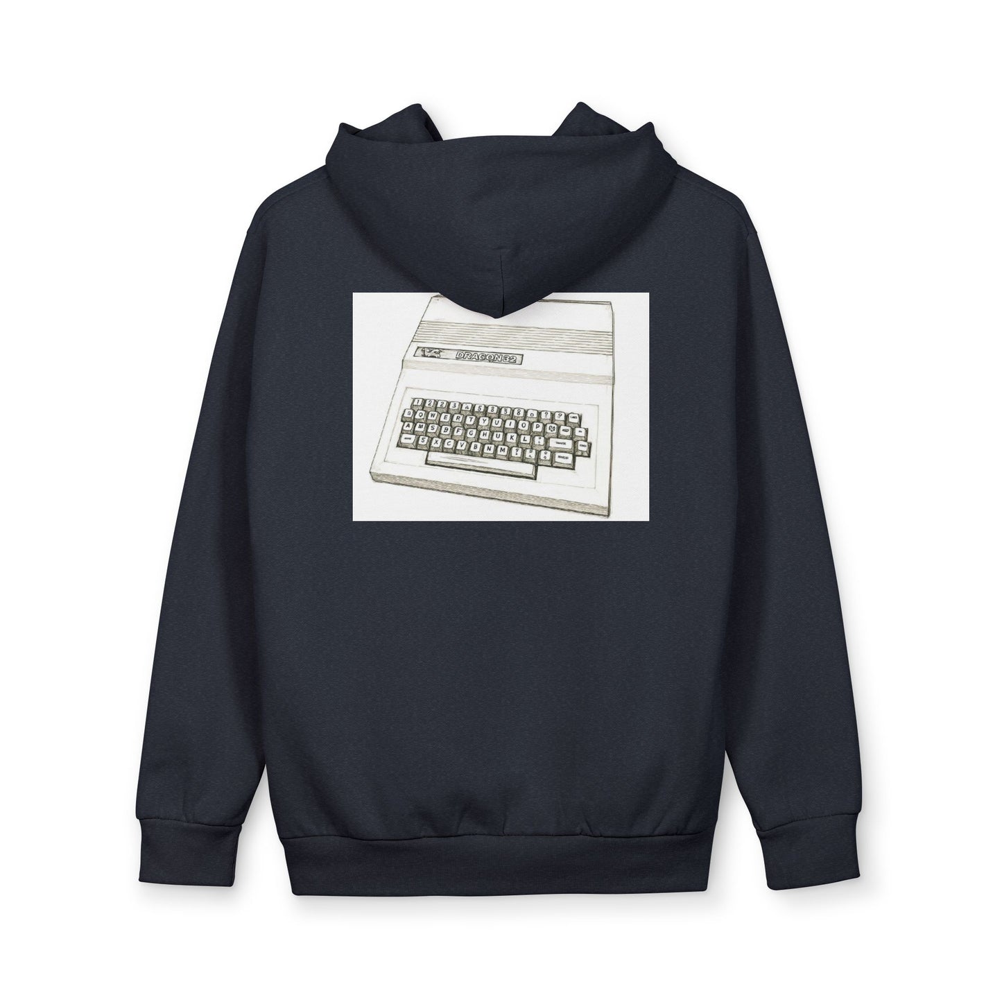 Dragon Computer Themed Hoodie — Vintage Home Computer Graphic Pullover
